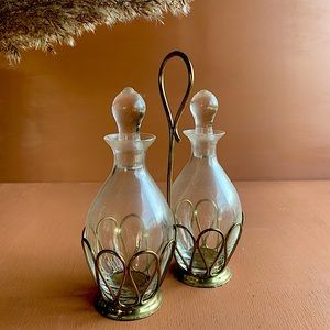 Vintage Oil and Vinegar bottles